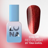 Изображение  Гель-лак LUNAMoon Color Red Flash By Tina Karol, 13 мл, Объем (мл, г): 13, Вариант: Red Flash
