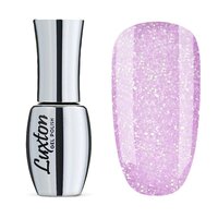 Изображение  Жидкий полигель Luxton Liquid Poly Gel 18 лиловый с блестками и талью, 10 мл, Объем (мл, г): 10, Вариант: 18