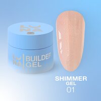Изображение  Гель для наращивания LUNAMoon Shimmer Gel 01, 30 мл, Объем (мл, г): 30, Вариант: 01