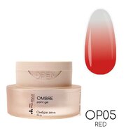 Изображение  Гель-краска Molekula Ombre Paint Gel OP05 Red красный, 2.5 г, Объем (мл, г): 2.5, Вариант: 05