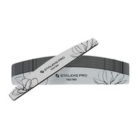 Зображення  Пилка для нігтів мінеральна Staleks Pro Expert 40 півмісяць 150/180 гріт, 25 шт