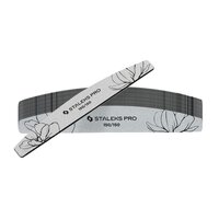 Зображення  Пилка для нігтів мінеральна Staleks Pro Expert 40 півмісяць 150/150 гріт, 25 шт