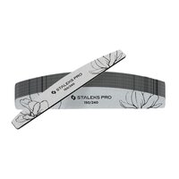 Зображення  Пилка для нігтів мінеральна Staleks Pro Expert 40 півмісяць 150/240 гріт, 25 шт