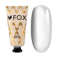 Изображение  Полигель FOX Poly Gel Nano 001 белый, 15 мл, Объем (мл, г): 15, Вариант: 001