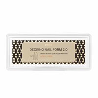 Изображение  Верхние формы для моделирования FOX Decking Nail form 2.0 Миндаль, 24 шт