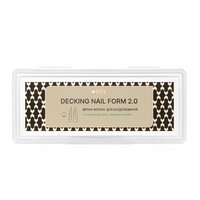 Изображение  Верхние формы для моделирования FOX Decking Nail form 2.0 Современный Миндаль, 24 шт