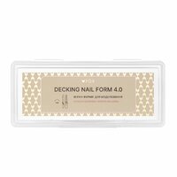 Изображение  Верхние формы для моделирования FOX Decking Nail form 4.0 Современная балерина, 28 шт