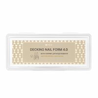 Изображение  Верхние формы для моделирования FOX Decking Nail form 4.0 Адаптивный овал, 28 шт