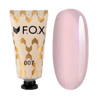 Изображение  Полигель FOX Poly Gel Nano 007 нюд с мелким шимером, 15 мл, Объем (мл, г): 15, Вариант: 007