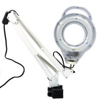 Изображение  Lamp-magnifying glass with LED illumination SP-32 on a clamp