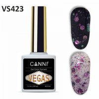 Изображение  Gel polish CANNI VEGAS 423 pink-emerald, 7.3 ml, Volume (ml, g): 44992, Color No.: 423