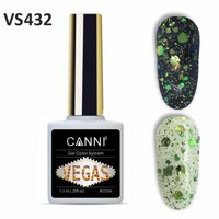 Изображение  Gel polish CANNI VEGAS 432 green-emerald, 7.3 ml, Volume (ml, g): 44992, Color No.: 432