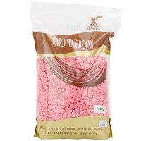 Зображення  Воск 1 кг в гранулах для депіляції Hard Wax Beans, рожевий