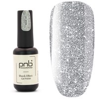 Изображение  Gel polish for nails PNB Shock Effect 8 ml, № 01 Silver, Color No.: 1