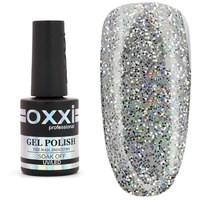 Изображение  Gel polish for nails Oxxi Professional Opal 10 ml, № 2 silver with multi-colored sparkles, Color No.: 2