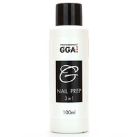 Зображення  Засіб для зняття липкого шару GGA Professional Nail Prep 3in1, 100 мл, Об'єм (мл, г): 100