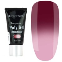 Зображення  Термо полігель Lilly Beaute Temperature Poly Gel 30 мл, № 03 темно-рожевий в ліловий