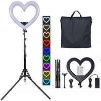 Изображение  Ring lamp 49 cm Ring Light D 18 heart with stand, 48 W