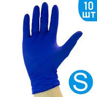 Изображение  Disposable thick latex gloves 10 pcs, S, Glove size: S