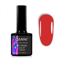 Изображение  Gel polish CANNI 1039 bright red, 7.3 ml, Volume (ml, g): 44992, Color No.: 1039