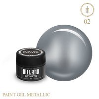 Изображение  Гель металлик Milano Paint Gel Metallic № 02