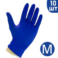 Зображення  Рукавички нітрилові сині 10 шт М, Розмір рукавичок: M