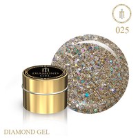 Изображение  Gel with glitter Brilliant Milano Diamond Gel No. 25