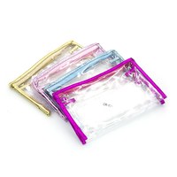 Изображение  Cosmetic bag women's transparent silicone SK 138, assorted color