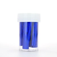 Изображение  Holographic foil for nail decoration, blue