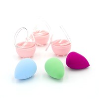 Изображение  Sponge for makeup in a plastic container 1 pc, assorted color