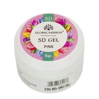 Изображение  Гель для лепки и дизайна 5D Global Fashion 5 г Pink