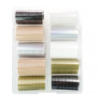 Изображение  Transfer foil set in a plastic box, 10 pcs/pack. Code 9717