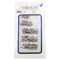 Изображение  Rhinestones for manicure Lilly Beaute 5 in 1 mix of colors and sizes, packaging