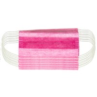 Изображение  Protective masks 10 pcs disposable three-layer in a package, pink
