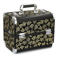 Изображение  Suitcase for a manicurist, make-up artist, golden roses