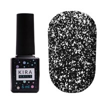 Зображення  Kira Nails No Wipe Silver Top - топ без липкого шару зі сріблом, 6 мл