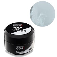 Зображення  Полігель для нарощування нігтів GGA Professional Polygel 30 мл №02 White, Об'єм (мл, г): 30, Цвет №: 02