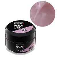 Зображення  Полігель для нарощування нігтів GGA Professional Polygel 30 мл №05 Gold Pink, Об'єм (мл, г): 30, Цвет №: 05