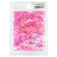 Изображение  Nails Molekula straw shavings holographic, pink