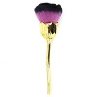 Изображение  Кисточка-щеточка для удаления ногтевой пыли цветок KST-R, цвет в ассортименте