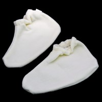 Изображение  Носочки для парафинотерапии Jerden Proff флисовые, белые