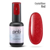 Изображение  Reflective base for nails PNB Crystal Base 8 ml, red, Color No.: 3