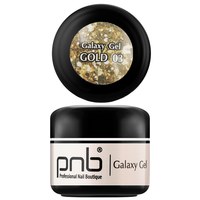 Изображение  Глиттер гель PNB Galaxy Gel 03 Gold, Цвет №: 003