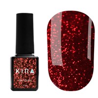 Изображение  Red Hot Kira Peppers Gel Polish No. 001 (ruby with bright red sparkles), 6 ml, Color No.: 1