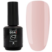Изображение  Rubber base GGA Professional French Base 15 ml No. 01 pink petal
