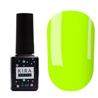 Изображение  Gel Polish Kira Nails No. 123 (light green, neon), 6 ml, Color No.: 123