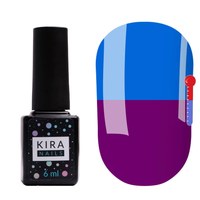Изображение  Термо гель-лак Kira Nails №T20 (насыщенный фиолетовый, при нагревании яркий голубой), 6 мл, Цвет №: 020