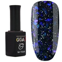 Зображення  Світловідбивний гель лак GGA Galaxy Reflective 10 мл №03, синій, Колір №: 003