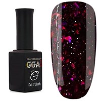 Изображение  Светоотражающий гель лак GGA Galaxy Reflective 10 мл № 05, бордовый, Цвет №: 005