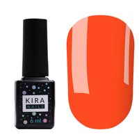Зображення  Гель-лак Kira Nails №107 (морквяний, неоновий), 6 мл, Цвет №: 107